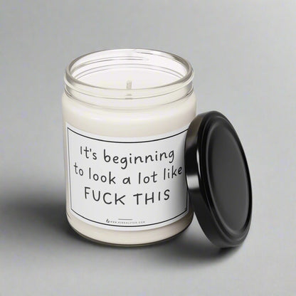 It's Beginning To Look A Lot Like Fuck This | Scented Soy Candle, 9oz